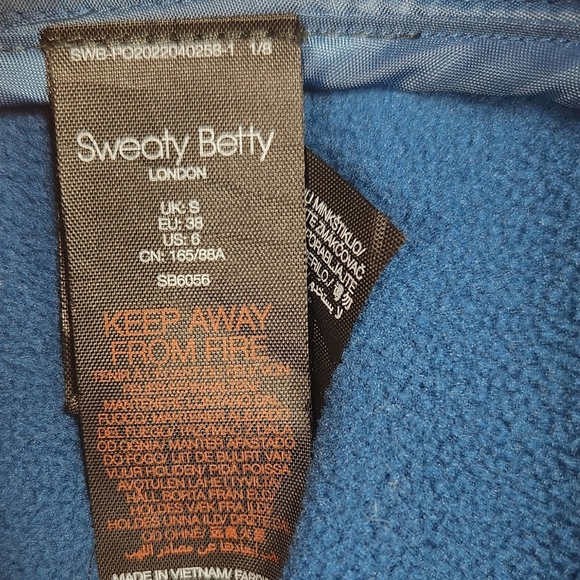 Sweaty Betty Activewear Accelerate Primaloft Puffer Running Gilet Vest Blue US 6 - Picture 14 of 15